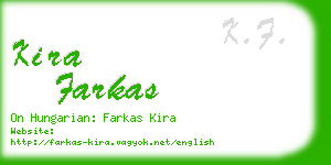 kira farkas business card